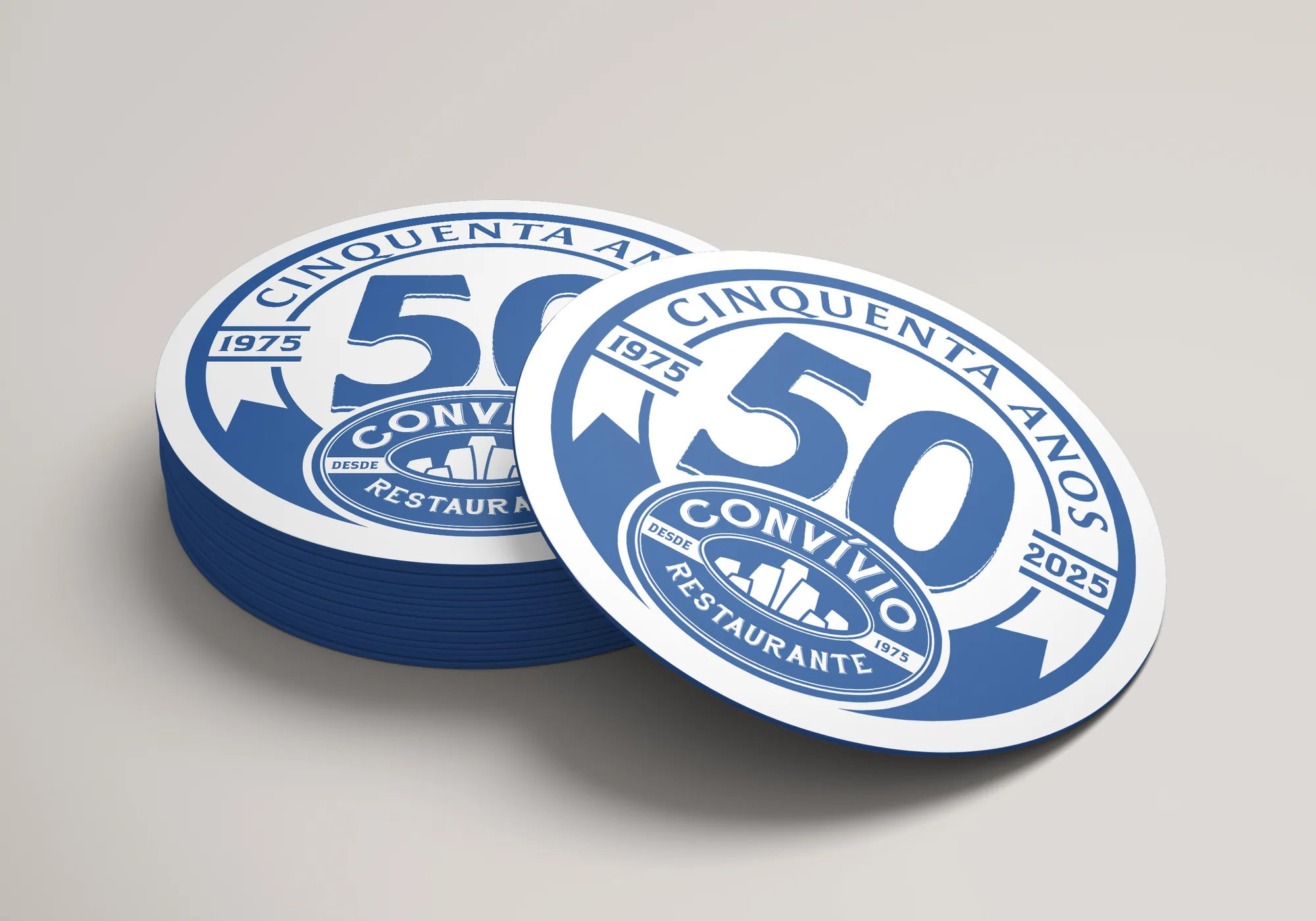 Bolachas de chopp com o selo de 50 anos