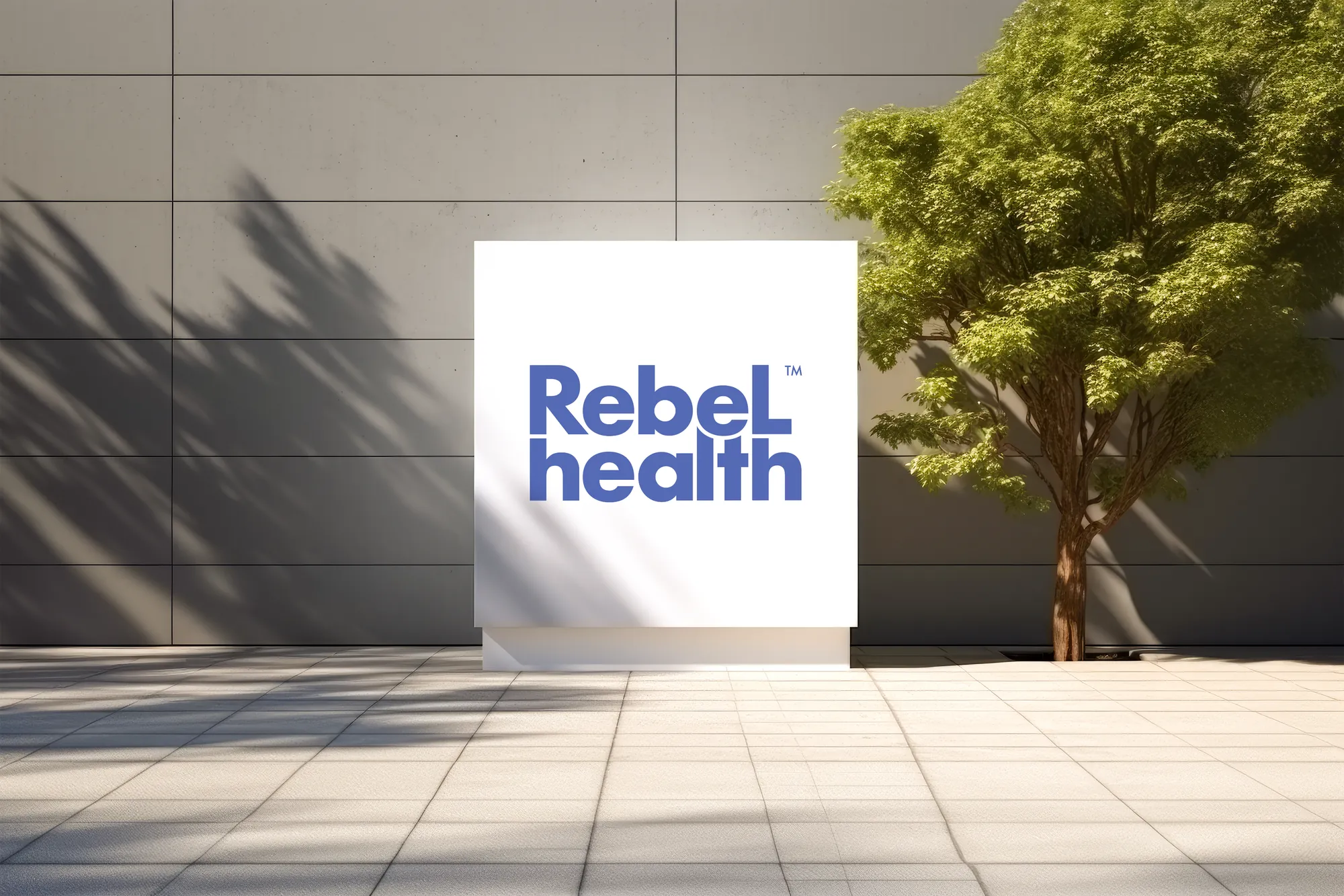 Placa da marca Rebel Health