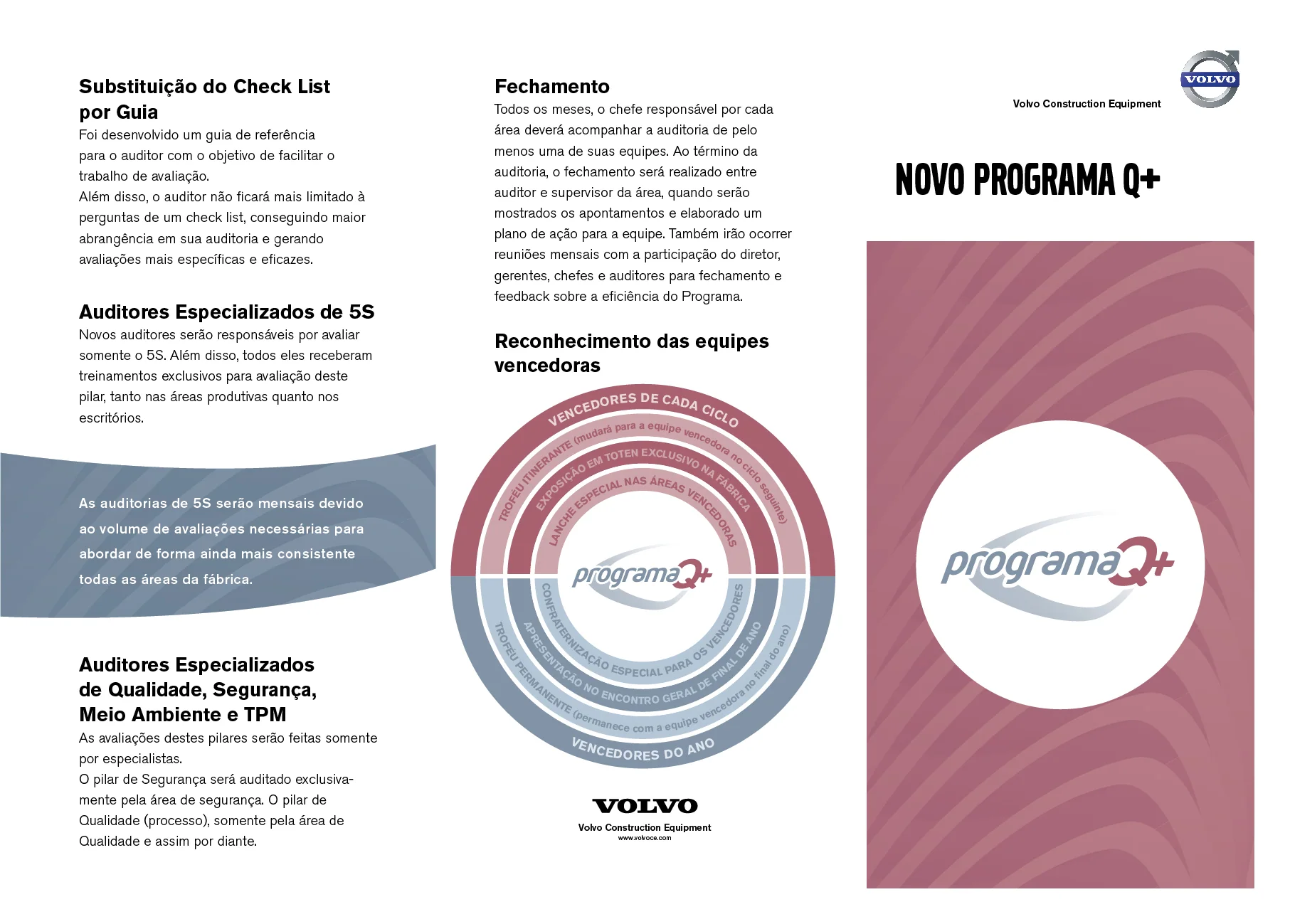 Folder do Programa Q+, lado externo